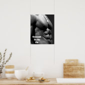 フィットジムの壁とフィットネスポスター – Abs ポスター (キッチン)