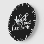 フィットジムの大成功を克服やる気を起こさせる ラージ壁時計 (傾斜)