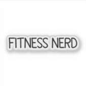 フィットネスおたくシール，ビニールシール シール (正面)