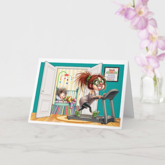 フィットネスおばあちゃんまたはママ カード (蘭)