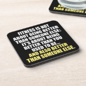 フィットネスおもしろいやる気を起こさせる コースター (左側)