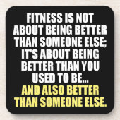 フィットネスおもしろいやる気を起こさせる コースター (正面)