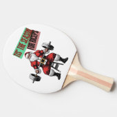 フィットネスおもしろいクリスマスバイクルーズバーベルサンタ 卓球ラケット (横)