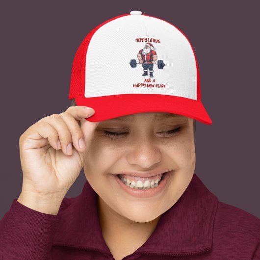 フィットネスおもしろいクリスマスリフトマスバルベルサンタ キャップ