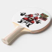 フィットネスおもしろいクリスマスリフトマスバルベルサンタ 卓球ラケット (正面アングル)