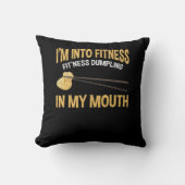 フィットネスおもしろいジョーク中国の餃子フードラバー クッション (正面)