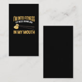 フィットネスおもしろいジョーク中国の餃子フードラバー 名刺 (正面/裏面)