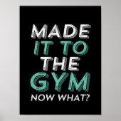 フィットネスおもしろいトレーニングが今体操に作った何 ポスター (正面)