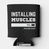 フィットネスおもしろいトレーニングマッスルのインストール 缶クーラー (裏面)