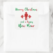 フィットネスおもしろいフィッツマスクリスマストレーナーステッカー スクエアシール (バッグ)