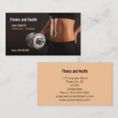 フィットネスおよび健康 名刺 (正面/裏面)