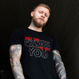 フィットネスが君と一緒なら |ジムのモチベーション引用文 Tシャツ