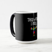 フィットネスこれが私のジム転がボディビル女の子の方法である モーフィングマグカップ (正面左)