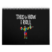 フィットネスこれが私の体育転がのボディビルガール カレンダー (カバー)