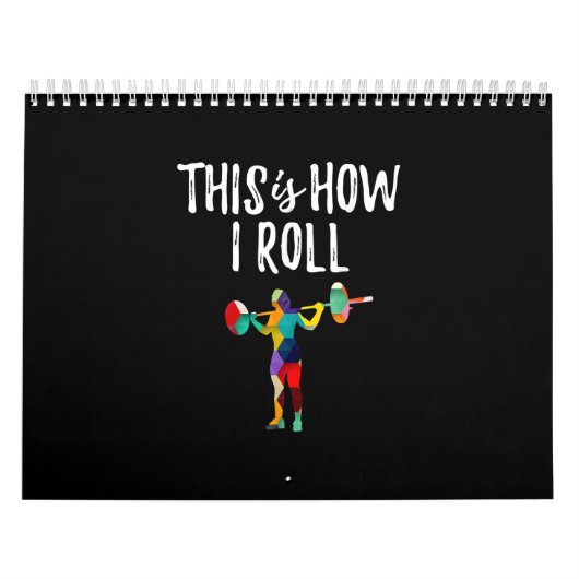 フィットネスこれが私の体育転がのボディビルガール カレンダー (カバー)