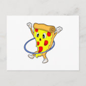 フィットネスでのピザとフィットネスタイヤ.PNG ポストカード (正面)