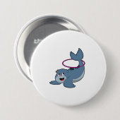 フィットネスでシールフィットネスタイヤ.PNG 缶バッジ (正面&裏面)