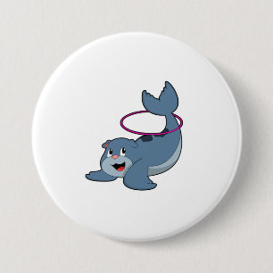 フィットネスでシールフィットネスタイヤ.PNG 缶バッジ