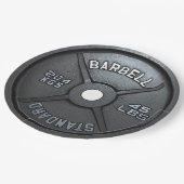 フィットネスとジムのモチベーション ペーパープレート (アングル)