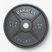 フィットネスとジムのモチベーション ペーパープレート (正面)