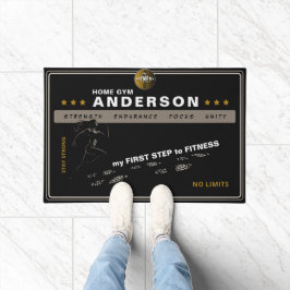 フィットネスとホームスタジオのモチベーション ドアマット