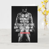 フィットネスとボディビル動機 カード (黄色い花)