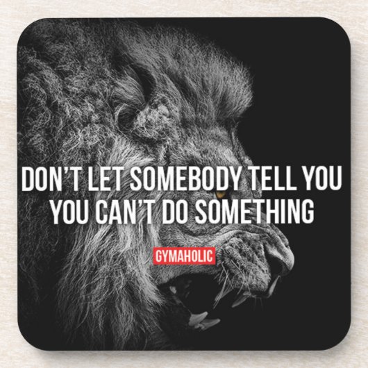 フィットネスとボディビル動機 コースター (正面)