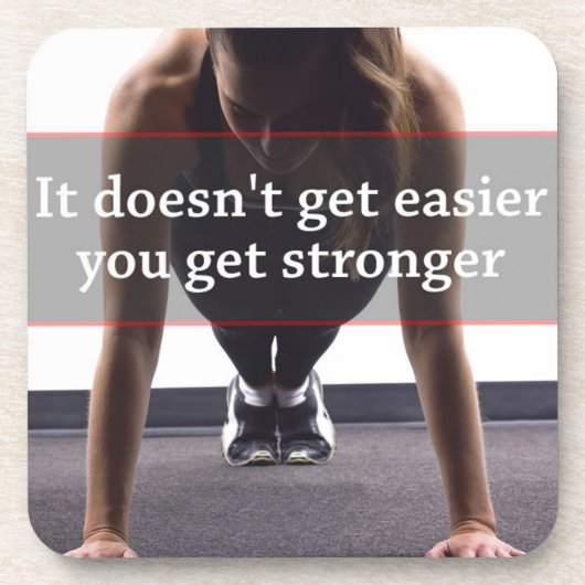 フィットネスとボディビル動機 コースター (正面)