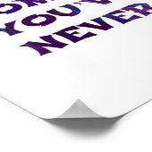 フィットネスと健康のための蝶フラクタル005 ポスター (角)