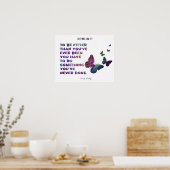 フィットネスと健康のための蝶フラクタル005 ポスター (キッチン)