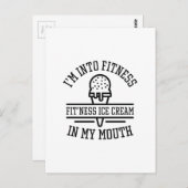 フィットネスに興味がある ポストカード (正面/裏面)