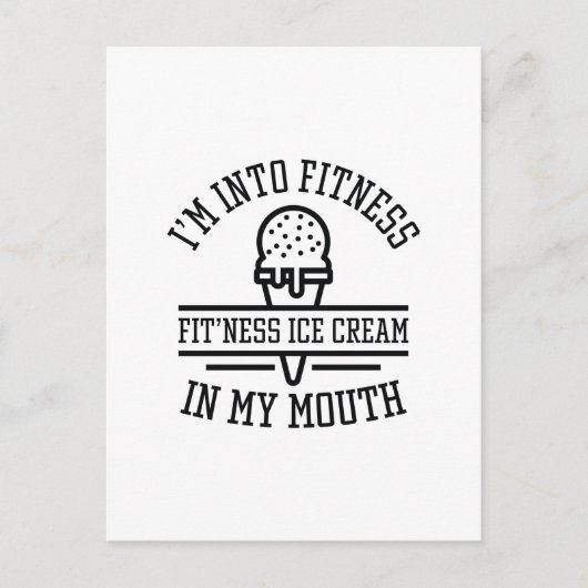 フィットネスに興味がある ポストカード (正面)