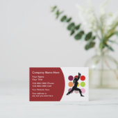 フィットネスのインストラクターの名刺 名刺 (スタンド正面)