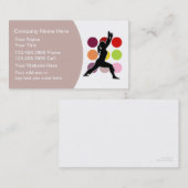 フィットネスのインストラクターの名刺 名刺 (正面/裏面)