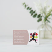 フィットネスのインストラクターの名刺 名刺 (スタンド正面)