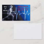 フィットネスのインストラクター 名刺 (正面/裏面)