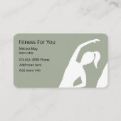 フィットネスのインストラクター 名刺 (正面)