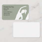 フィットネスのインストラクター 名刺 (正面/裏面)