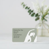 フィットネスのインストラクター 名刺 (スタンド正面)