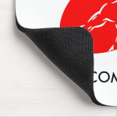 フィットネスのカスタマイズ可能なマウスパッド-赤 マウスパッド (コーナー)