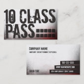 フィットネスのクラスの名刺10のクラスのパスカード ロイヤリティカード (正面/裏面)