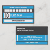 フィットネスのクラスの名刺10のクラスのパスカード ロイヤリティカード (正面/裏面)