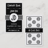 フィットネスのクラスの名刺10のクラスのパスカード ロイヤリティカード (正面/裏面)