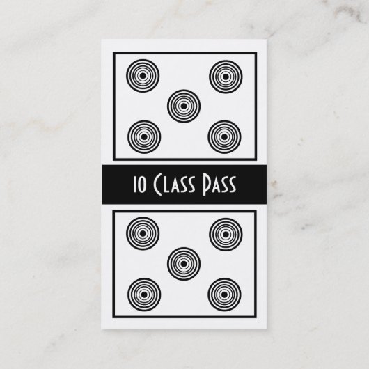 フィットネスのクラスの名刺10のクラスのパスカード ロイヤリティカード (裏面)