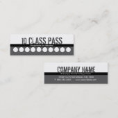 フィットネスのクラスの名刺10のクラスのパスカード ロイヤリティカード (正面/裏面)