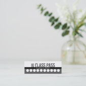 フィットネスのクラスの名刺10のクラスのパスカード ロイヤリティカード (スタンド正面)