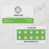フィットネスのクラスの名刺10のクラスのパスカード ロイヤリティカード (正面/裏面)