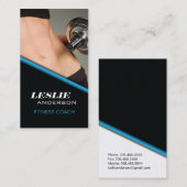 フィットネスのコーチの名刺 名刺 (正面/裏面)