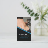 フィットネスのコーチの名刺 名刺 (スタンド正面)