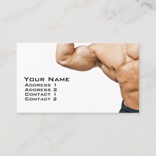 フィットネスのコーチ 名刺 (正面)